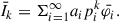 $$ \begin{aligned} {\bar{I}}_k= \Sigma _{i=1}^{{\infty }} a_i p_i^k {\bar{\varphi _i}}. \end{aligned} $$