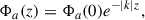 $$ \begin{aligned} \Phi _a(z) = \Phi _a(0) e^{-\vert k \vert z}, \end{aligned} $$