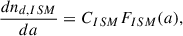 $$ \begin{aligned} \frac{dn_{d,ISM}}{da} = C_{ISM} F_{ISM}(a), \end{aligned} $$