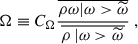 $$ \begin{aligned} \Omega \equiv C_\Omega \dfrac{\overline{\rho \omega | \omega > \widetilde{\omega } }}{\overline{\rho \left| \omega > \widetilde{\omega } \right.}} ~, \end{aligned} $$