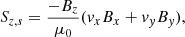 $$ \begin{aligned} S_{z,s} = \frac{-B_z}{\mu _0}(v_xB_x + v_{ y}B_{ y}), \end{aligned} $$