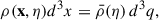 $$ \begin{aligned} \rho (\mathbf x , \eta ) d^3x = \bar{\rho }(\eta ) \, d^3q, \end{aligned} $$