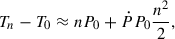 $$ \begin{aligned} T_n - T_0 \approx nP_0 + \dot{P}P_0\frac{n^2}{2}, \end{aligned} $$