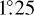 Mathematical equation: $\[1^{\circ}_\cdot25\]$