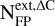 Mathematical equation: $\[\mathrm{N}_{\mathrm{FP}}^{\mathrm{ext}, \Delta \mathrm{C}}\]$