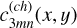 Mathematical equation: $\[c_{3 m n}^{(c h)}(x, y)\]$