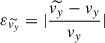 Mathematical equation: $ \widetilde{v_{y}} $