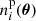 Mathematical equation: $ n_{i}^{\mathrm{p}}(\boldsymbol{\theta}) $
