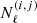 Mathematical equation: $ N_{\ell}^{(i,j)} $
