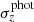 Mathematical equation: $ \sigma_{z}^{\mathrm{phot}} $
