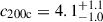 Mathematical equation: $ c_{\mathrm{200c}}=4.1^{+1.1}_{-1.0} $
