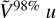 Mathematical equation: ${\tilde V^{98\% }}\left( u \right)$