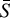 Mathematical equation: $\[\bar{S}\]$