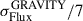 Mathematical equation: $ \sigma_{\mathrm{Flux}}^{\mathrm{GRAVITY}}/7 $