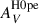 Mathematical equation: $ A_{V}^{\mathrm{H0pe}} $