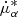Mathematical equation: $ \dot{\mu}_\alpha^* $