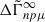 Mathematical equation: $ \Delta\tilde\Gamma^\infty_{np\mu} $