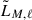 Mathematical equation: $ \tilde L_{M,\ell} $