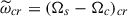 Mathematical equation: $ \widetilde{\omega}_{cr}= (\Omega_s-\Omega_c)_{cr} $