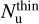 Mathematical equation: $N_{\rm{u}}^{{\rm{thin}}}$
