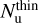Mathematical equation: $N_{\rm{u}}^{{\rm{thin}}}$