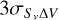 Mathematical equation: $3{\sigma _{{s_v}\Delta V}}$