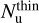 Mathematical equation: $N_{\rm{u}}^{{\rm{thin}}}$