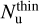 Mathematical equation: $N_{\rm{u}}^{{\rm{thin}}}$