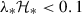 Mathematical equation: $ \lambda_* {\cal H}_* < 0.1 $