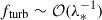 Mathematical equation: $ f_{\mathrm{turb}} \sim {\cal O} (\lambda_*^{-1}) $