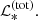 Mathematical equation: $ \mathcal{L}_{*}^\mathrm{{(tot)}}. $