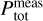 Mathematical equation: $P_{{\rm{tot}}}^{{\rm{meas}}}$