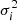 Mathematical equation: $ \sigma _i^2 $
