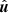 Mathematical equation: $ \hat{\boldsymbol{u}} $
