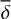 Mathematical equation: $\[\bar{\delta}\]$