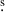 Mathematical equation: $ \overset{\text{s}}{.} $