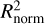 Mathematical equation: $\[R_{\text {norm}}^{2}\]$