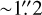 Mathematical equation: $\[{\sim} 1^{\prime\prime}_\cdot2\]$
