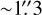 Mathematical equation: $\[{\sim} 1^{\prime\prime}_\cdot3\]$