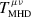 Mathematical equation: $ T^{\scriptscriptstyle \mu\nu}_{\scriptscriptstyle \mathrm{MHD}} $