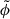 Mathematical equation: $ \tilde{\phi} $