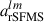 Mathematical equation: $ a_{\mathrm{rSFMS}}^{lm} $