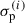 Mathematical equation: $ \sigma_{\mathrm{p}}^{(i)} $