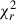 Mathematical equation: $ \chi^{2}_{r} $