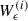 Mathematical equation: $ W^{(i)}_{\epsilon} $