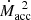 Mathematical equation: $ \dot{M}_{\mathrm{acc}}^{\,\,\,2} $