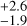 Mathematical equation: $^{+2.6}_{-1.9}$