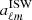 Mathematical equation: $ a_{\ell m}^{\mathrm{ISW}} $