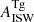 Mathematical equation: $ A^{\mathrm{Tg}}_{\mathrm{ISW}} $
