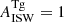 Mathematical equation: $ A^{\mathrm{Tg}}_{\mathrm{ISW}} = 1 $